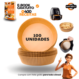 Forro De Papel Descartável Para AirFryer™ +[400 receitas]