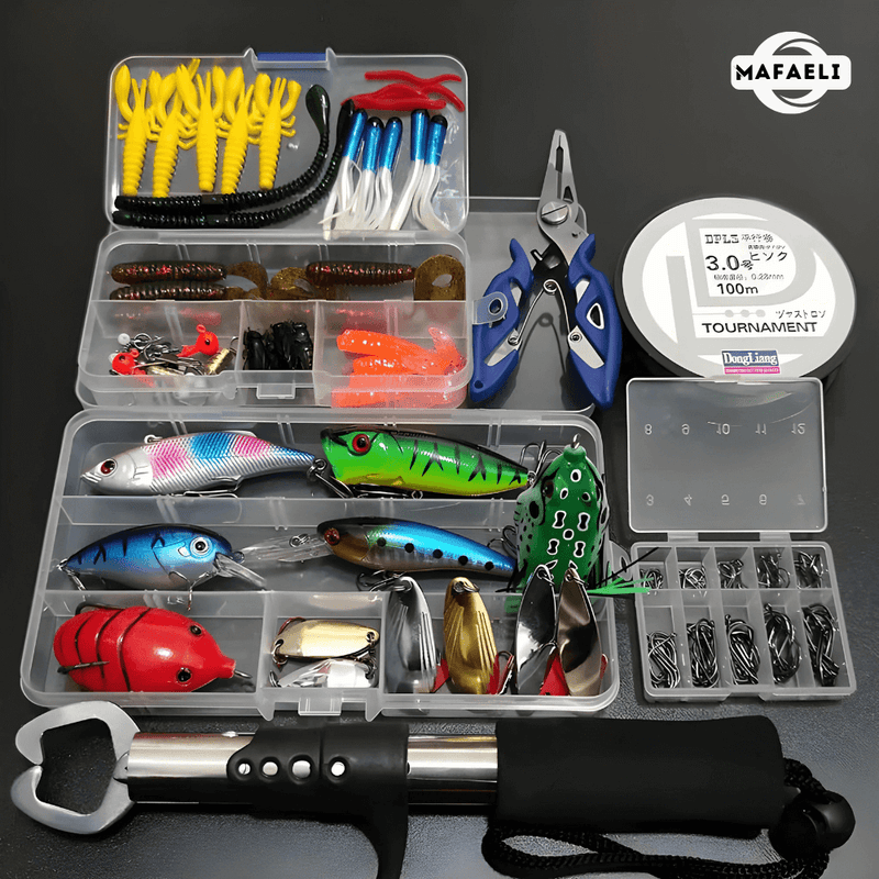 Kit Profissional Completo de Pescaria 165 Peças